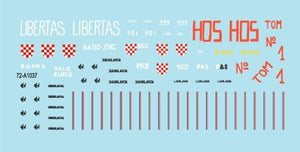 Star Decals 72-A1037 CRO-ARMY # 1. Domovinski Rat / Homeland War 1991-95 1/72 – immagine 3