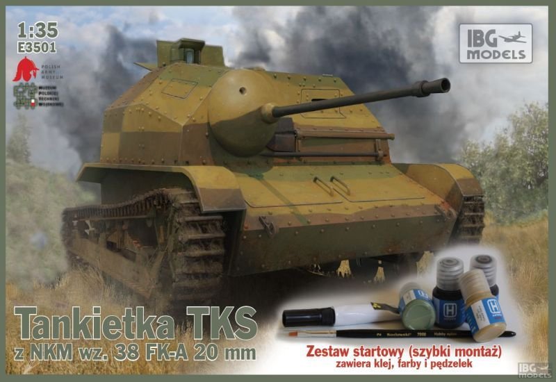 IBG E3501 Tankietka TKS z NKM wz.38 FK-A 20mm 1/35
