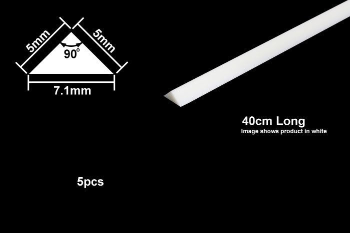 Tamiya 70118 Plastic Triangle Beam 5mm - Pack
