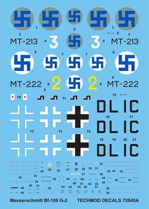 Techmod 72045 - Messerschmitt Bf 109G-2 1/72