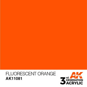 AK Interactive AK11081 Orange fluorescent 17 ml