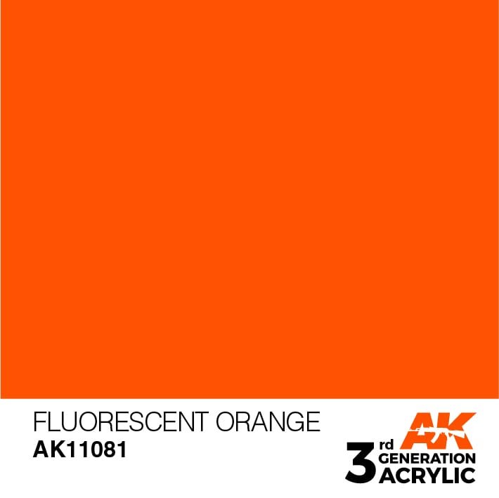 AK Interactive AK11081 Orange fluorescent 17 ml