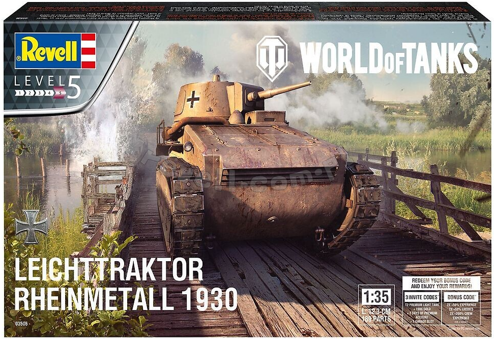Revell 03506 Leichttraktor Rheinmetall 1930 &amp;quot; World of Tanks &amp;quot; 1/35