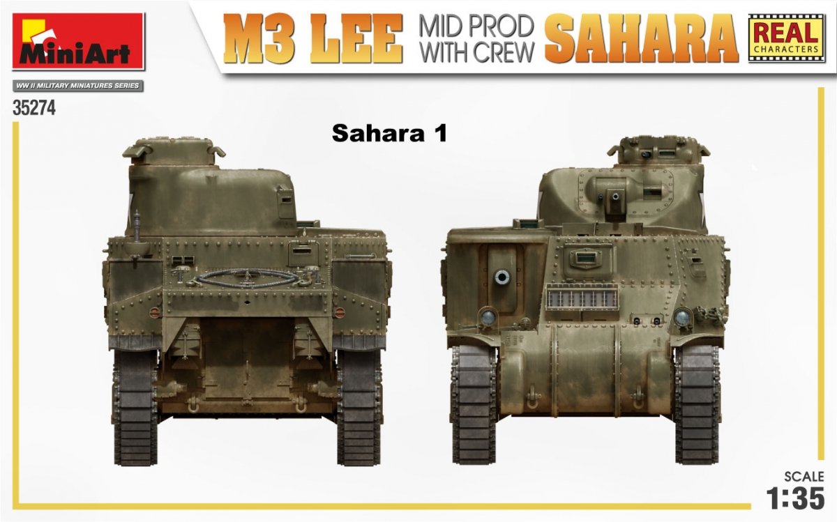 MiniArt 35274 M3 LEE MID MADE BY SAHARA w/CREW 1/35 – image 4