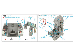 Quinta Studio QD48440 F-35B 3D-Printed &amp;amp; coloured Interior on decal paper (Tamiya) 1/48 – Bild 2