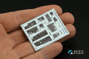 Quinta Studio QD48387 F-4E early with slatted wing 3D-Printed &amp;amp; coloured Interior on decal paper (Meng) 1/48 – zdjęcie 6