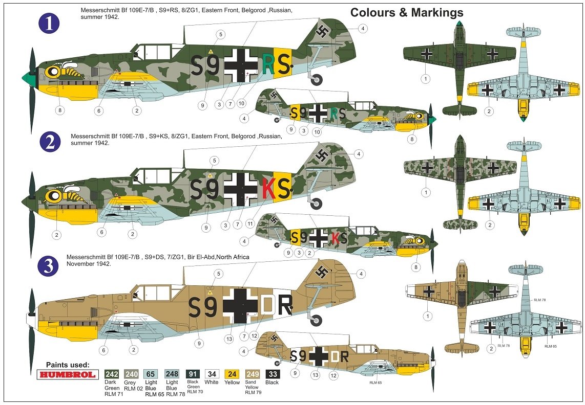 AZ Model AZ7683 Bf 109E-7/B JaBo „ZG.1“ 1/72 – immagine 2