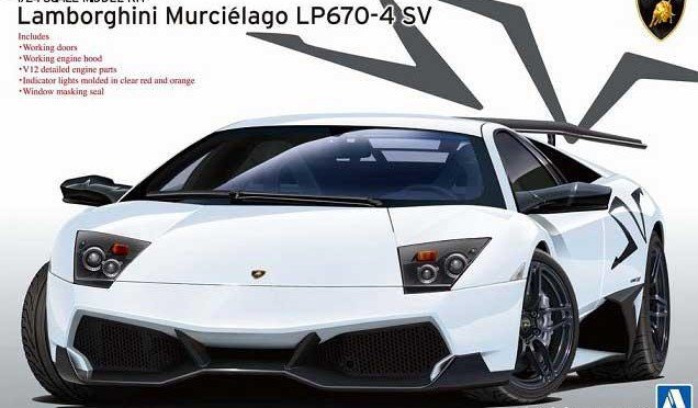Aoshima 00708 Lamborghini Murcielago LP670-4 SV Export Version 1/24