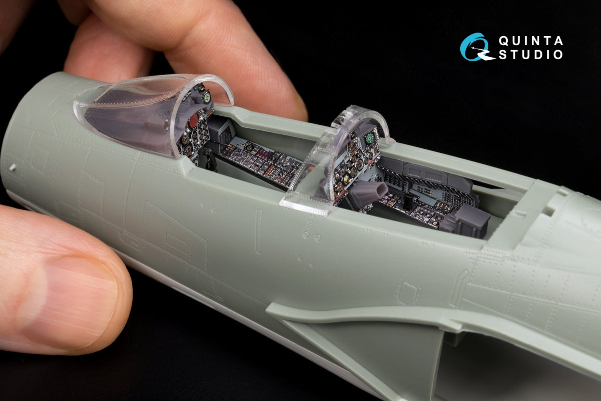 Quinta Studio QDS+48495 F-4D late Phantom II 3D-Printed &amp;amp; coloured Interior on decal paper (Academy) (Small version) (with 3D-printed resin parts) 1/48 – immagine 10