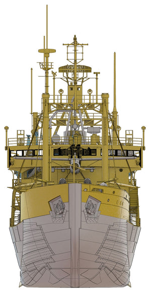 Hasegawa HP001 Antarctic research ship Soya Second Antarctic expedition 1/250 – Bild 7