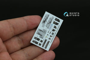 Quinta Studio QD72076 F/A-18A/C early 3D-Printed &amp;amp; coloured Interior on decal paper (Academy) 1/72 – zdjęcie 4
