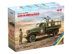 ICM 35599 WWII US Military Patrol (G7107 with MG M1919A4) 1/35 – immagine 2
