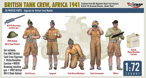 Mirage Hobby 720007 British Tank Crew, Africa 1941 1/72 – immagine 3