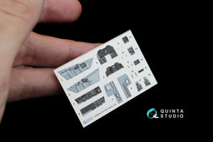 Intérieur imprimé en 3D et coloré sur papier décalcomanie Quinta Studio QD48042 F/A-18A (pour Kinetic) 1/48 – image 2