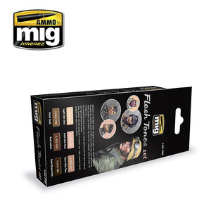 AMMO Mig 7168 FLESH TONES SET 6x17ml. – zdjęcie 2