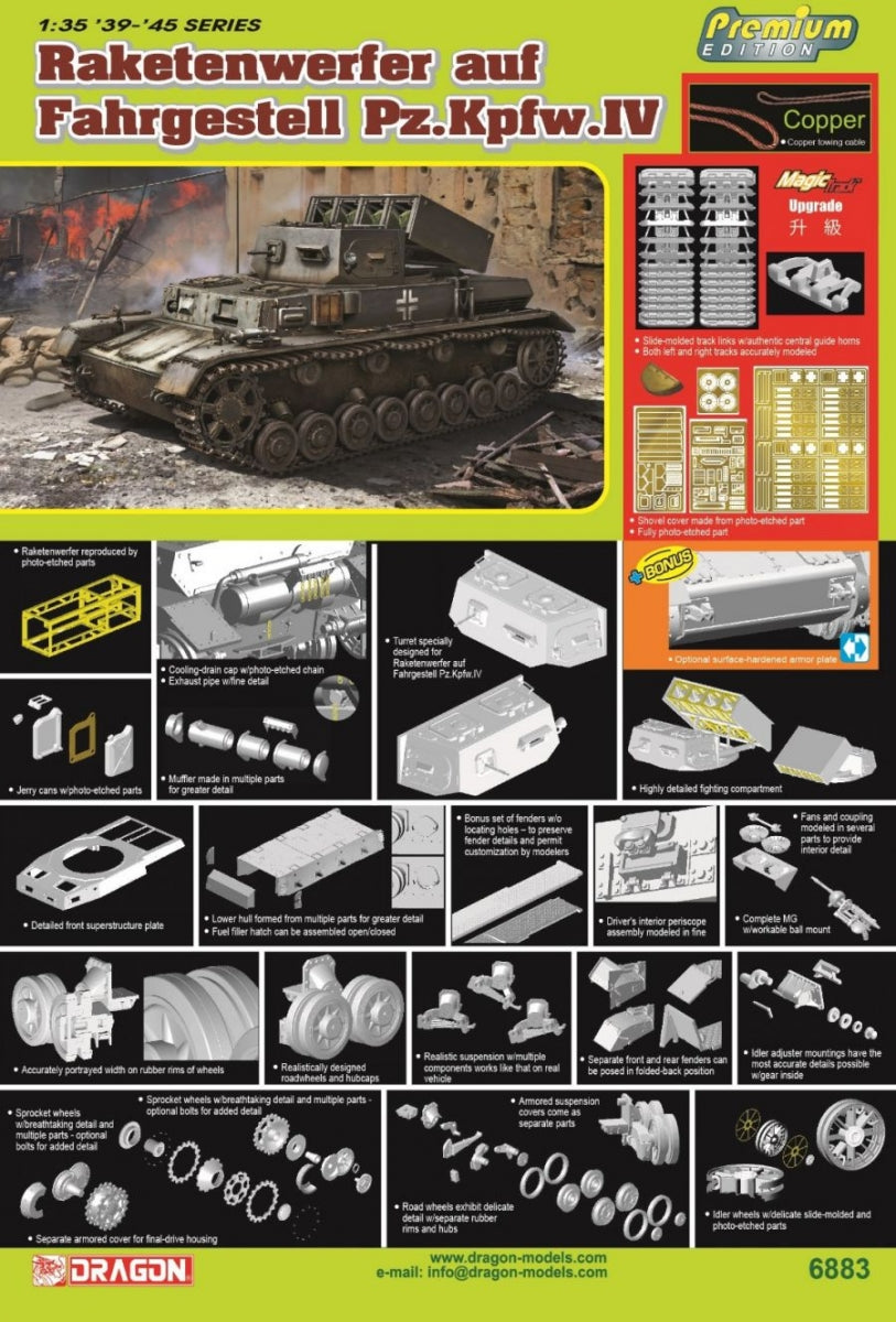Dragon 6883 Raketenwerfer auf Fahrgestell Pz.Kpfw.IV 1/35 – zdjęcie 2