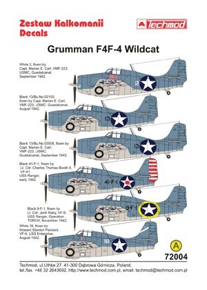 Techmod 72004 - Grumman F4F-4 Wildcat 1/72 – image 2