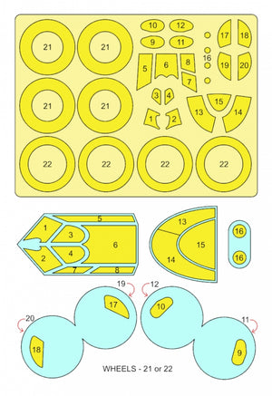 Masque Omask 54071 I-16 type 5 (pour Zvezda) 1/48 – image 2