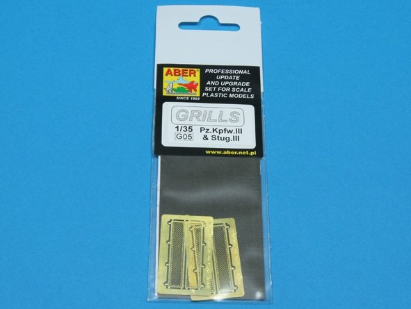 Aber 35G05 Grilles for german tank Pz.Kpfw.III and self-propelled gun Stug.III 1/35 – zdjęcie 4