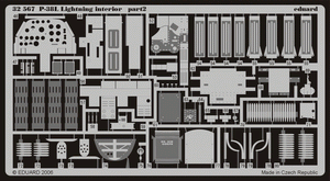 Eduard 32567 P-38L interior TRUMPETER 02227 1/32 – immagine 3