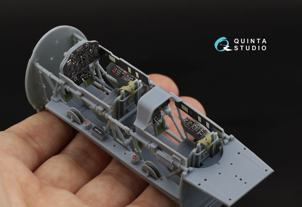 Quinta Studio QD32102 T-6G 3D-Printed coloured Interior on decal paper (Kitty Hawk) 1/32 – immagine 11