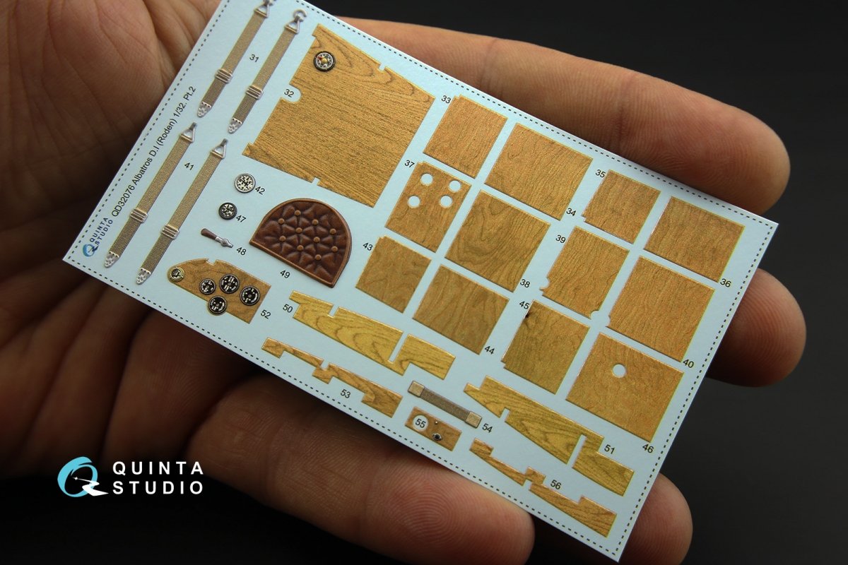 Intérieur imprimé en 3D et coloré sur papier décalcomanie Quinta Studio QD32076 Albatros DI (pour maquette Roden) 1/32 – image 3