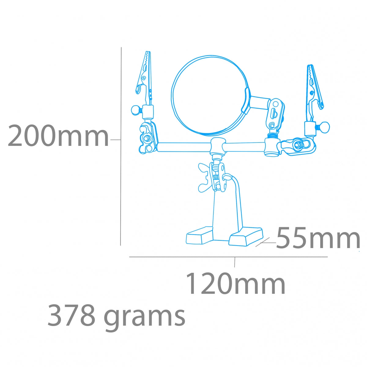 Modelcraft PCL2228 Helping Hands &amp;amp; Glass Magnifier – Bild 5