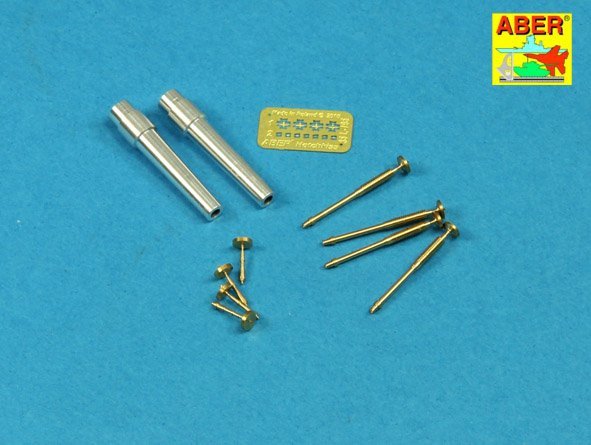 Aber 35L-207 Barrels for British WWI Tank Mk.V Male for 6 pdr (57mm) gun x 2pcs. 8mm Hotchkiss m.1909 x 4pcs. 1/35
