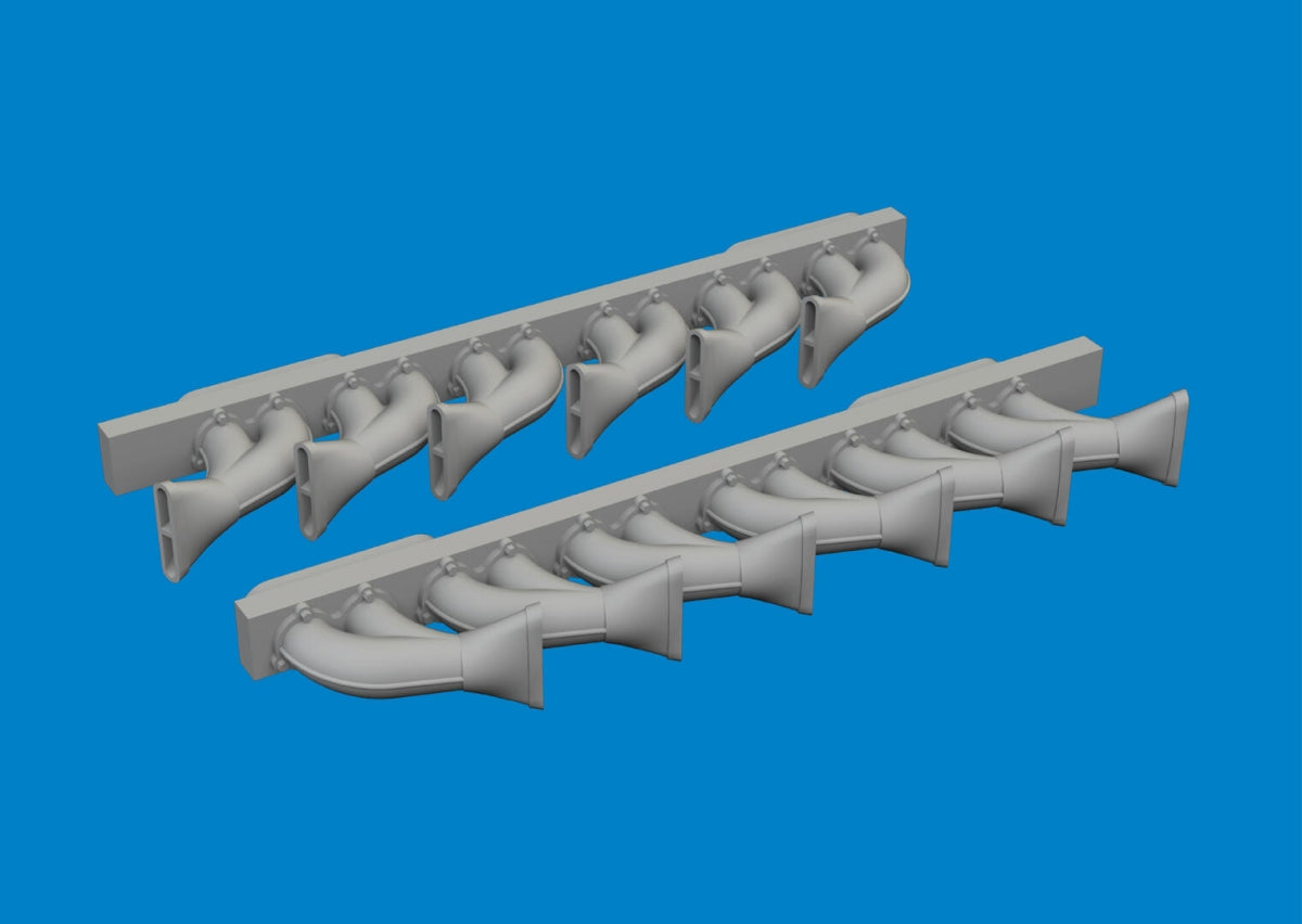Eduard 6481049 P-39 exhaust stacks fishtail PRINT ARMA HOBBY 1/48 – Bild 3