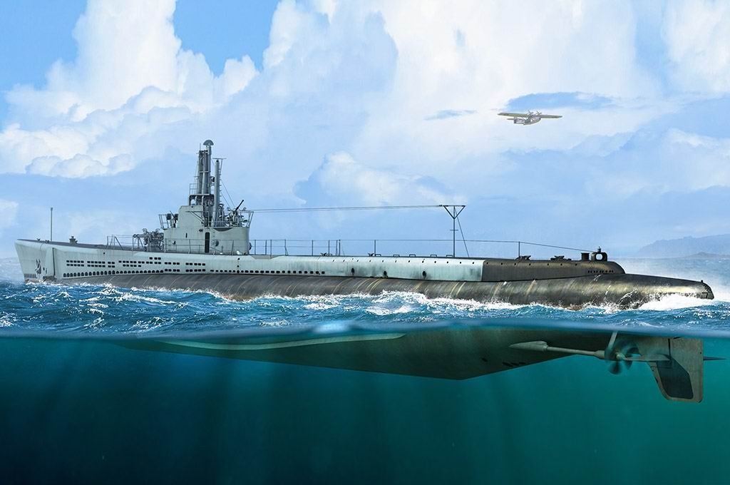 Hobby Boss 83524 U.S. Navy Submarine "Little Shark" SS-212 1944 1/350