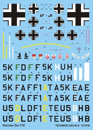 Techmod 72107 - Dornier Do 17Z 1/72