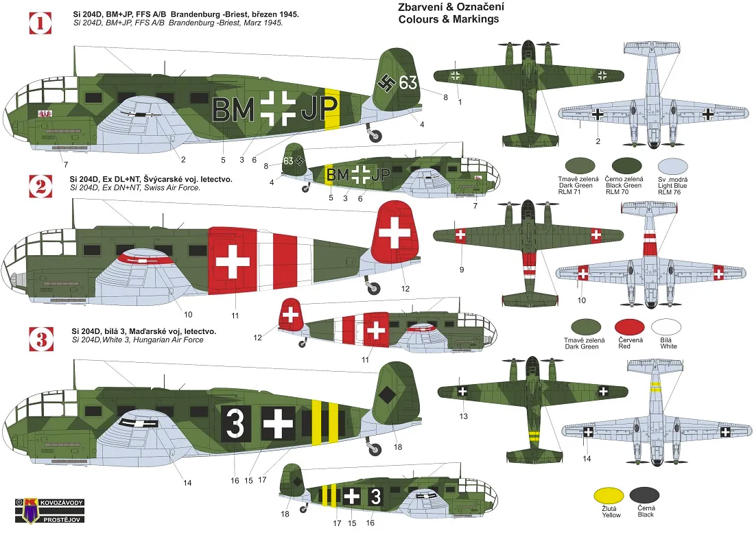 Kovozavody Prostejov KPM0331 Siebel Si 204D 1/72 – immagine 2