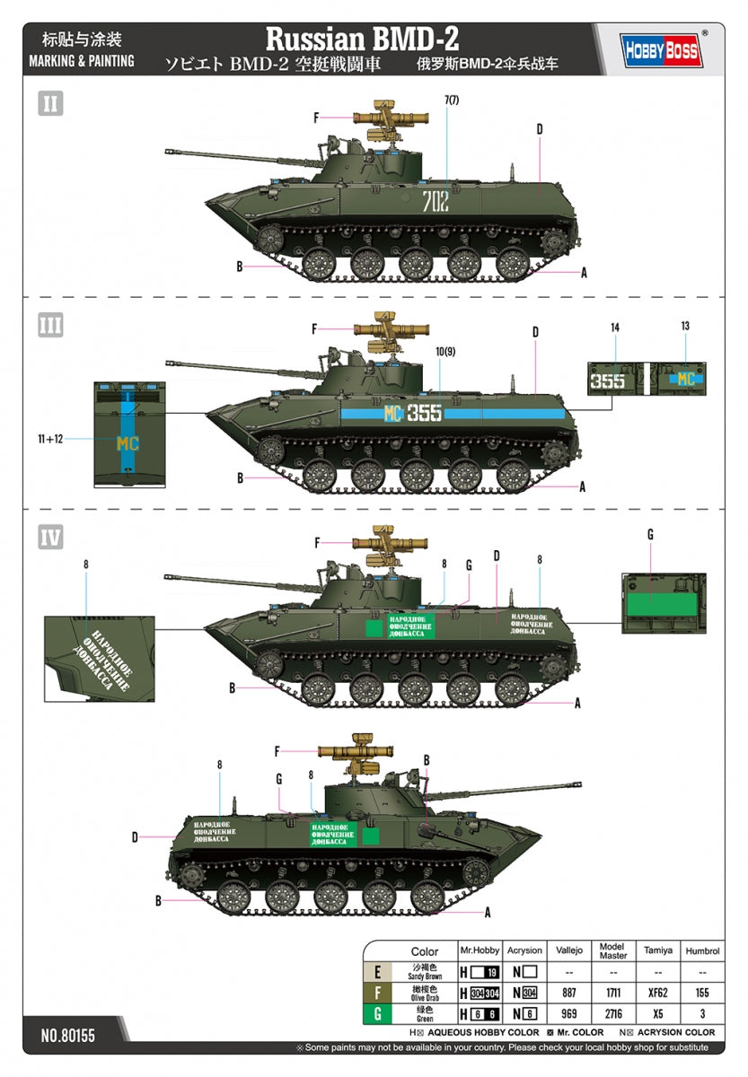 Hobby Boss 80155 Russian BMD-2 1/35 – image 4