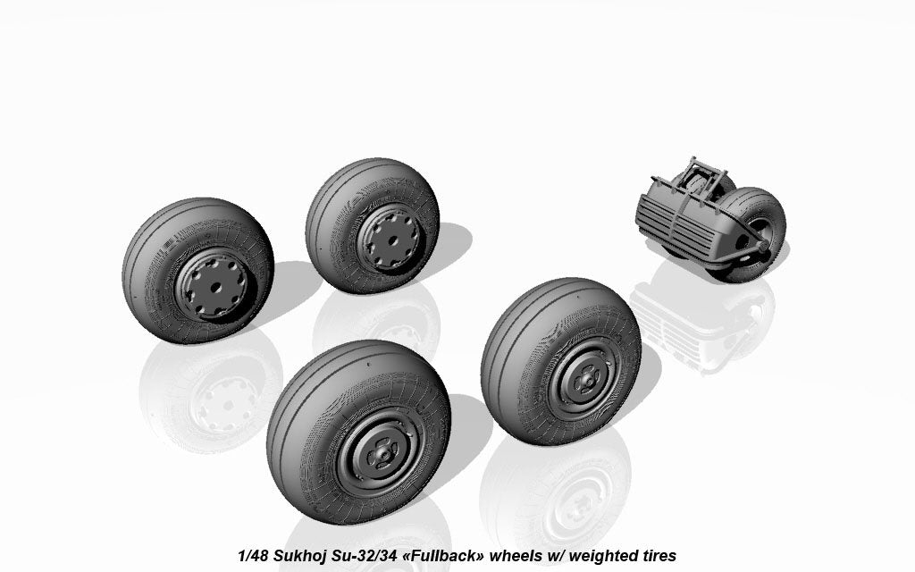 Armory Models AW48025 Roues Fullback Sukhoj Su-32FN / Su-34 avec pneus lestés 1/48 – image 6