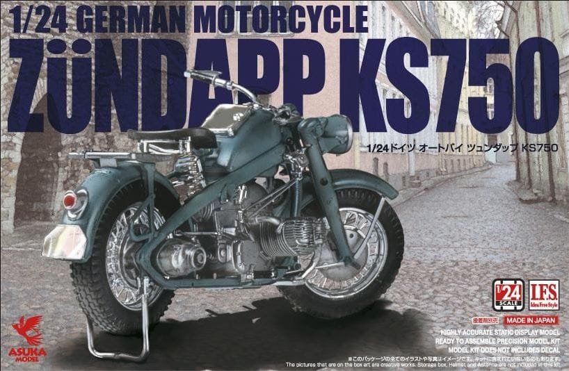 Asuka 24-006 ZUNDAPP KS750 Two Bikes in Box 1/24