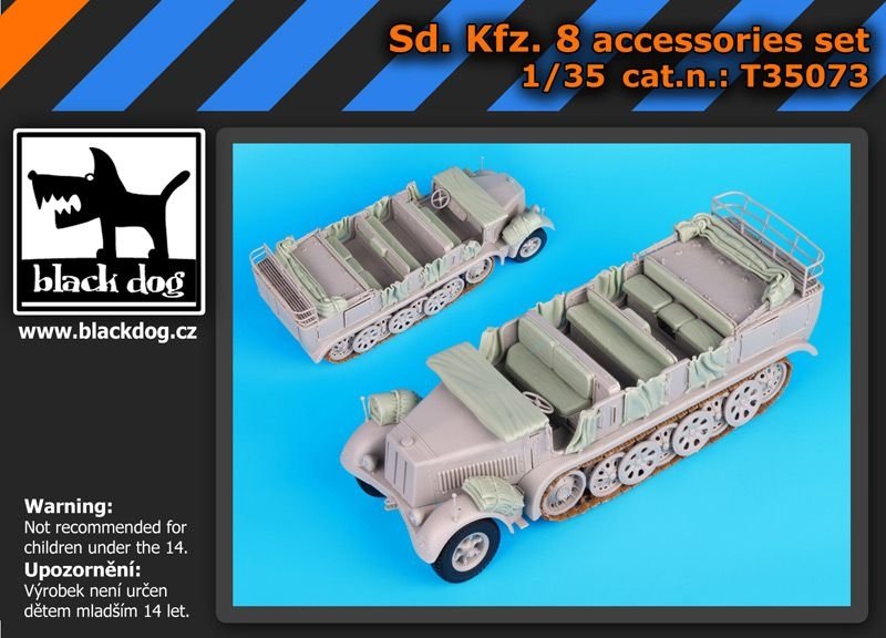 Black Dog T35073 Sd.Kfz 7 ensemble d'accessoires 1/35