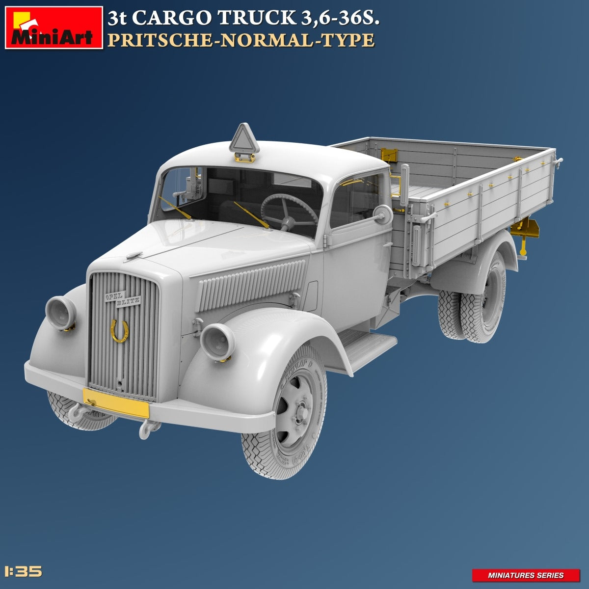 MiniArt 38079 3t CARGO TRUCK 3,6-36S. PRITSCHE-NORMAL-TYPE 1/35 – immagine 2