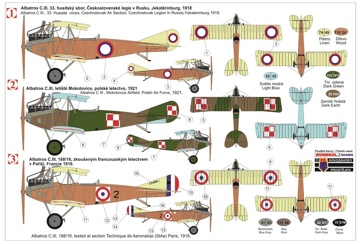 Kovozavody Prostejov KPM0150 Albatros C.III International 1/72 – zdjęcie 2
