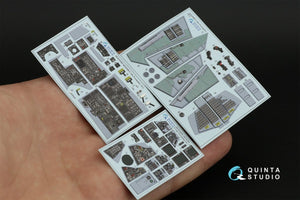 Quinta Studio QD32098 F-14A 3D-Printed &amp;amp; coloured Interior on decal paper ( Trumpeter ) 1/32 – immagine 15