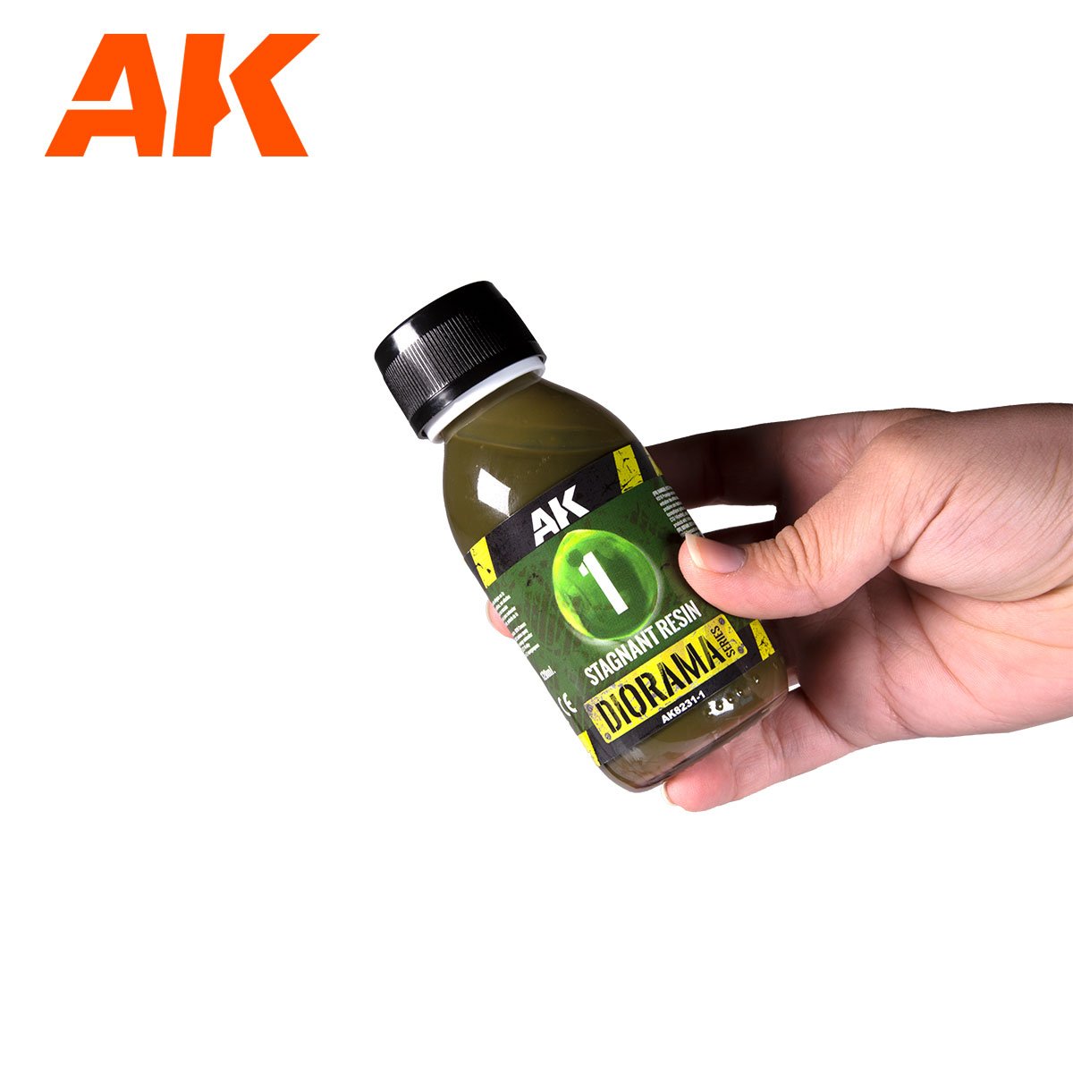 AK Interactive AK8231 RESIN STANDING WATER – 2 COMPONENTS EPOXY RESIN 180ML – immagine 2