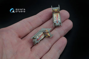 Intérieur imprimé en 3D et coloré sur papier décalcomanie pour le kit Kinetic (QD48045 F-16D (blocs 30/40/50) de Quinta Studio) à l&amp;#39;échelle 1/48 – image 7