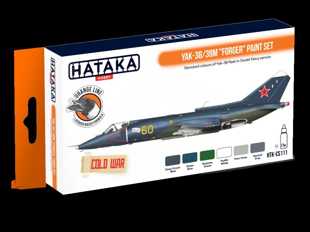 Hataka HTK-CS111 Yak-38/38M &amp;quot;Forger&amp;quot; paint set (6x17ml) – imagen 3