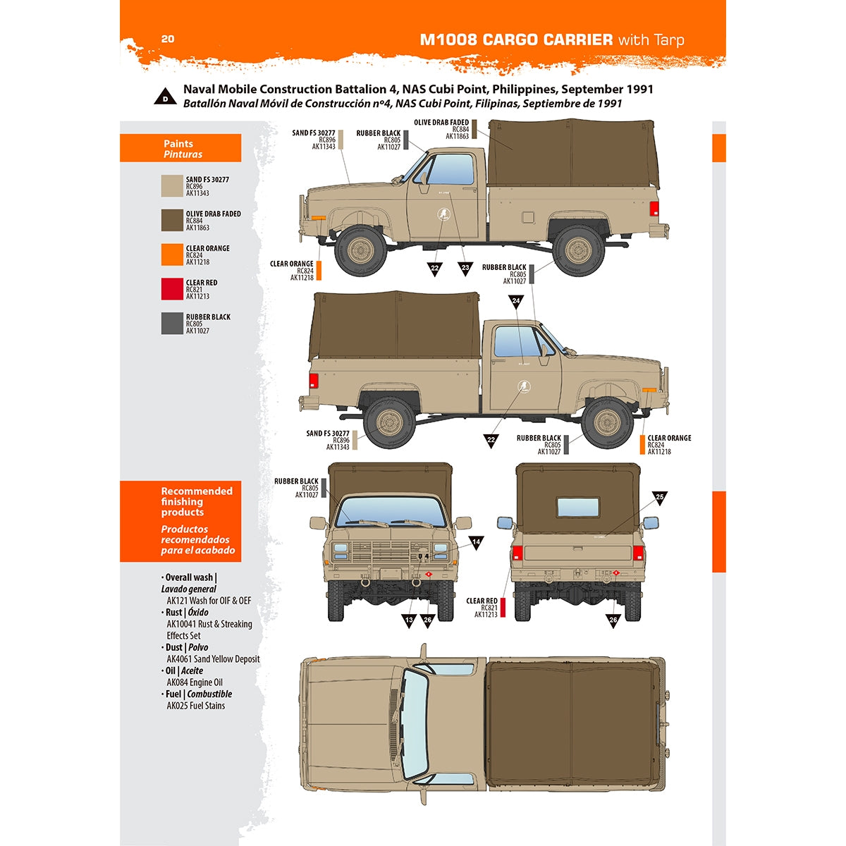 AK Interactive AK35031 M1008 TROOP CARRIER WITH TARP 1/35 – Bild 17