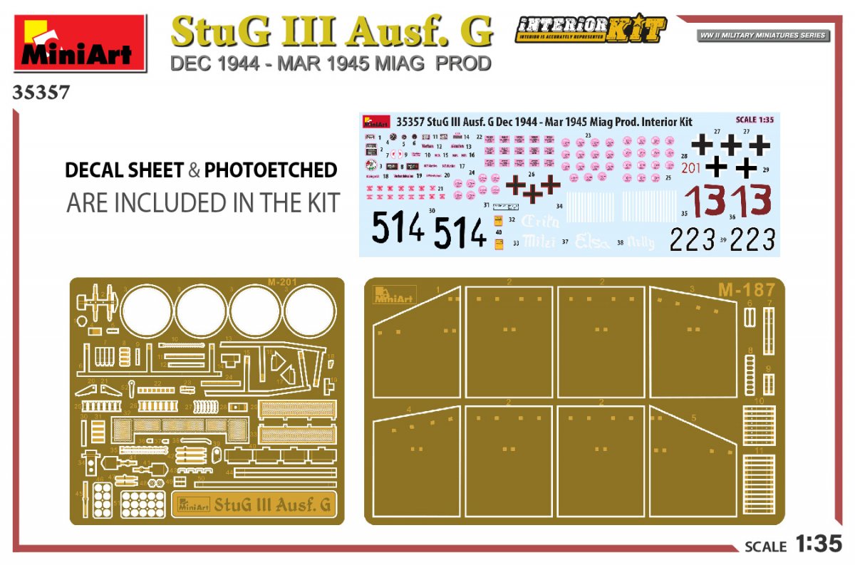 MiniArt 35357 StuG III Ausf. G DÉC. 1944 – MARS 1945 MIAG PROD. KIT D&amp;#39;INTÉRIEUR 1/35 – image 2