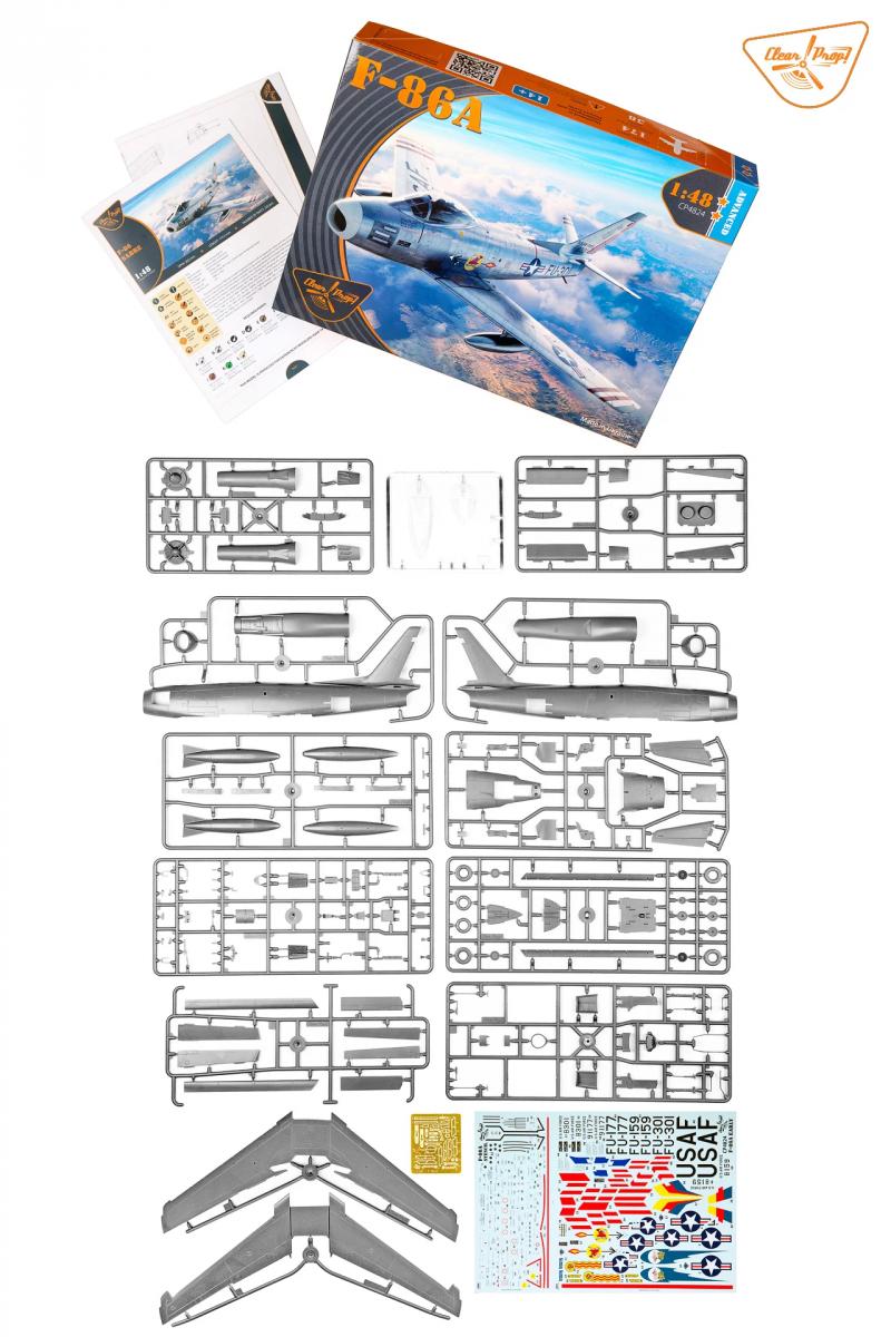Propulseur transparent ! Kit avancé CP4824 F-86A Saber 1/48  – image 3