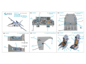 Quinta Studio QD+72116 Su-24M 3D-Printed coloured Interior on decal paper (Zvezda) (with 3D-printed resin part) 1/72 – immagine 11