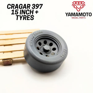 Yamamoto YMPRIM15 Cragar 397 15&amp;quot; + Tyres Prokit! 1/24 – Bild 3