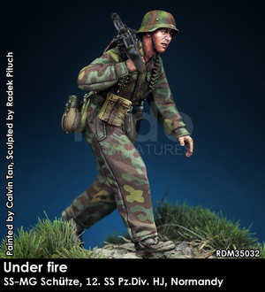 RADO Miniatures RDM35032 Under fire. W-SS MG Schütze, 12. SS-Pz.Div. HJ, Normandy 1944 1/35 – immagine 2