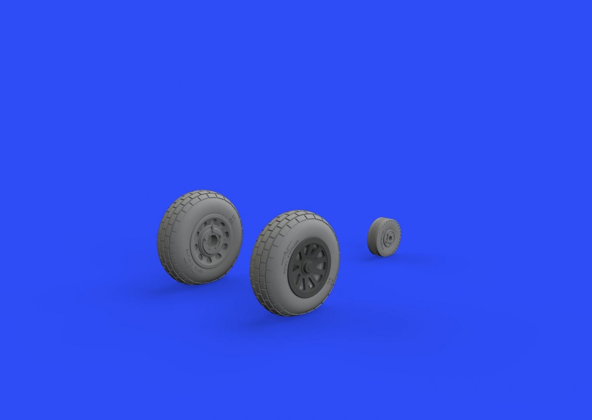 Eduard 648505 P-51D wheels block tread 1/48 EDUARD – zdjęcie 2