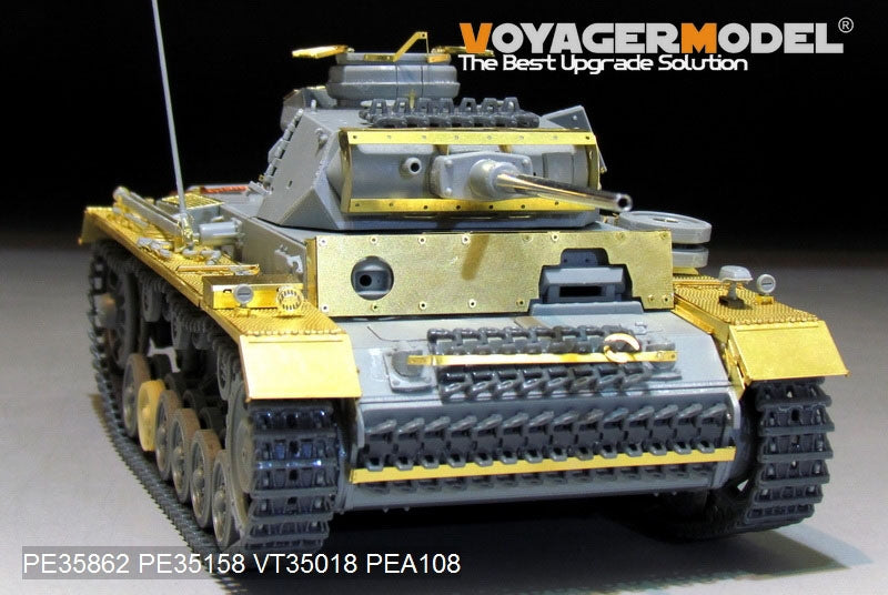 Maquette Voyager PE35862, char allemand Pz.KPfw.III Ausf.L de base de la Seconde Guerre mondiale, pour DRAGON 6387 au 1/35 – image 14